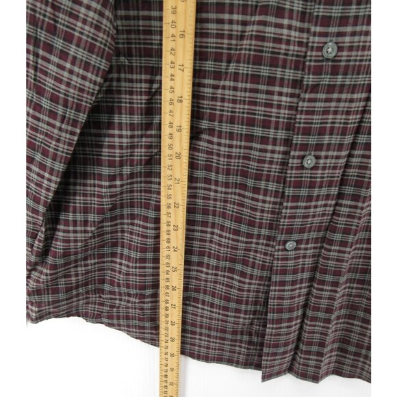 John Varvatos Shirt XL Button Down Plaid Classic Preppy Casual Cotton - Picture 4 of 11